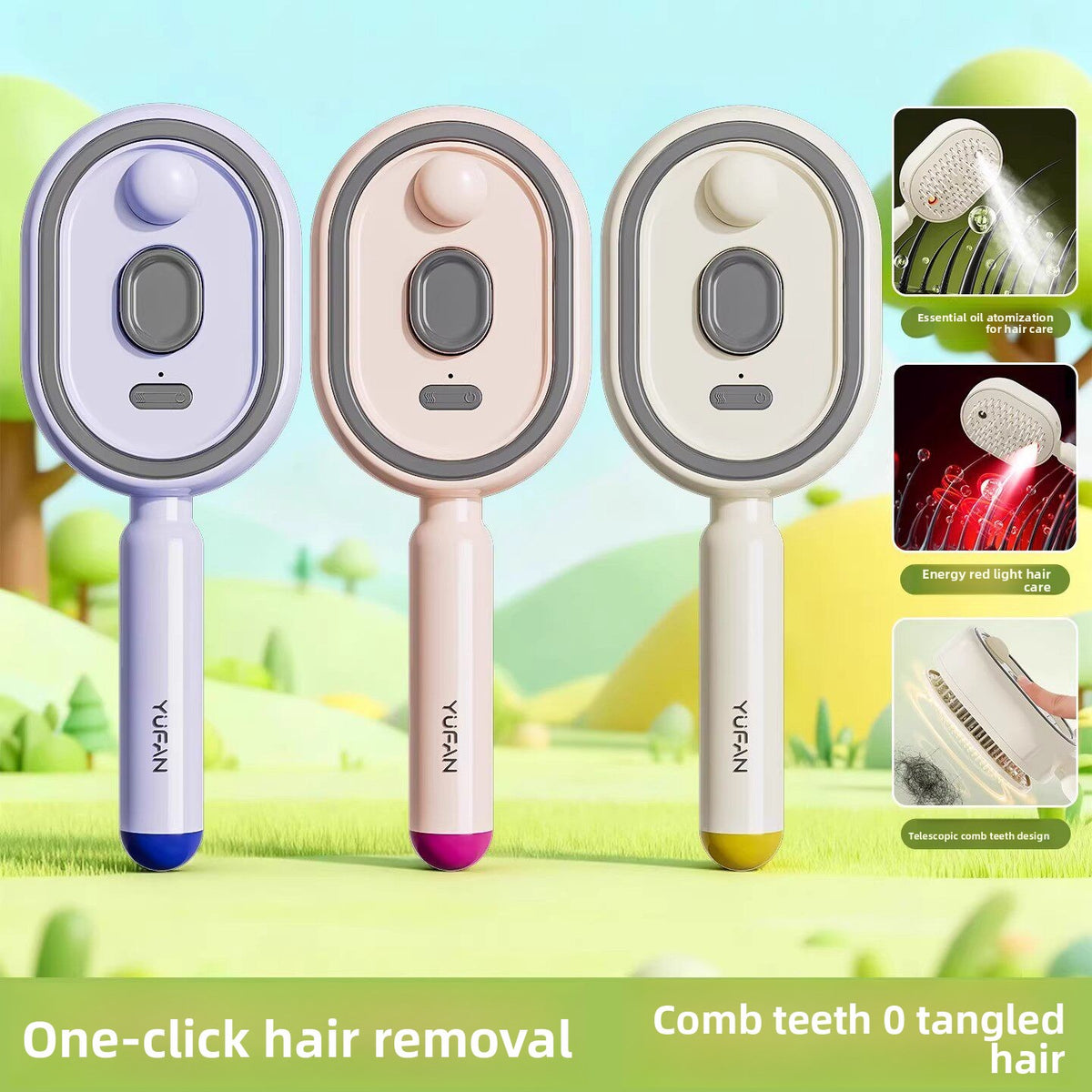 Electric Spray Hair Brush & Scalp Massager
