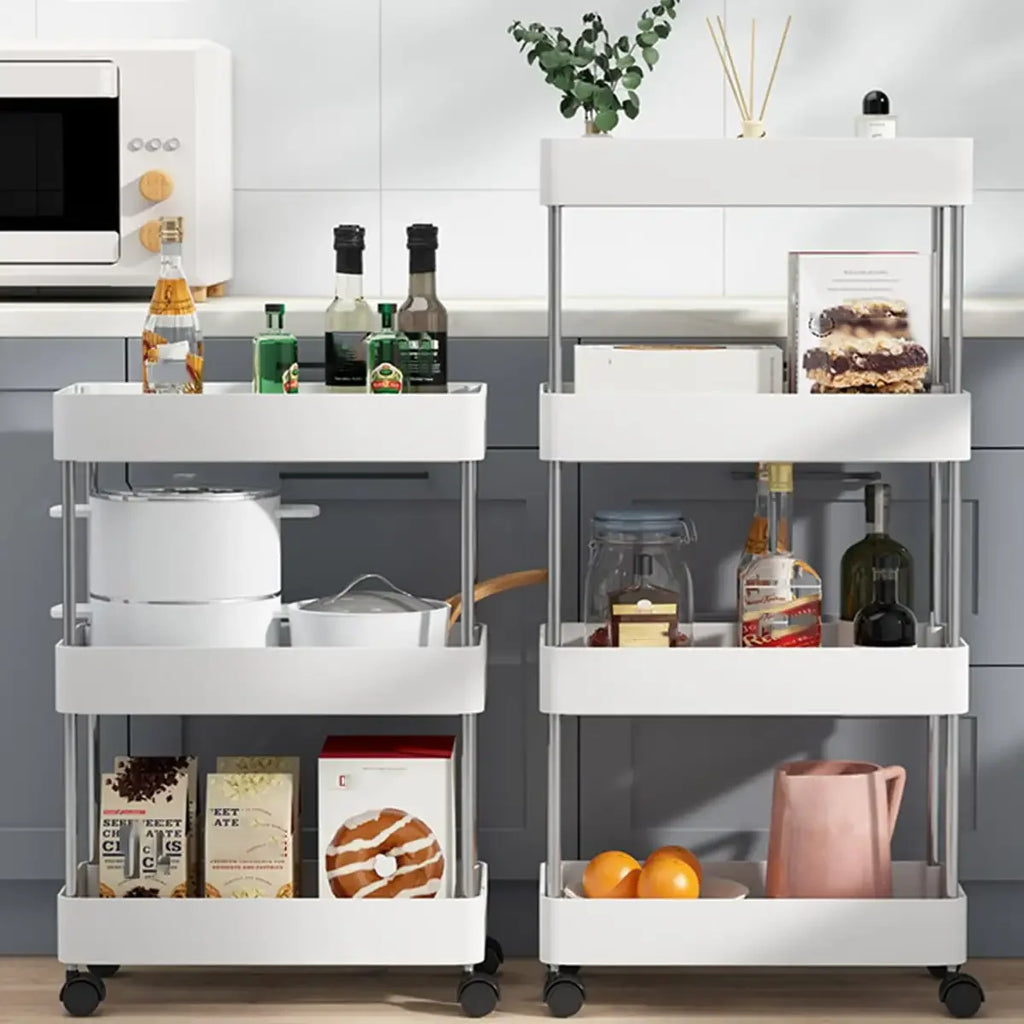 Slim Rolling Storage Cart – 3/4 Tier