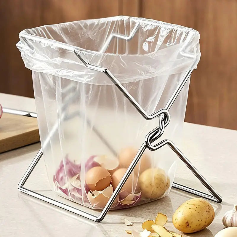 Collapsible Countertop Trash Bag Stand
