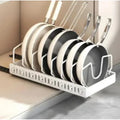 Pull‑Out Pots Pans Organizer Sliding Kitchen Storage Rack for Lids Spices Tableware