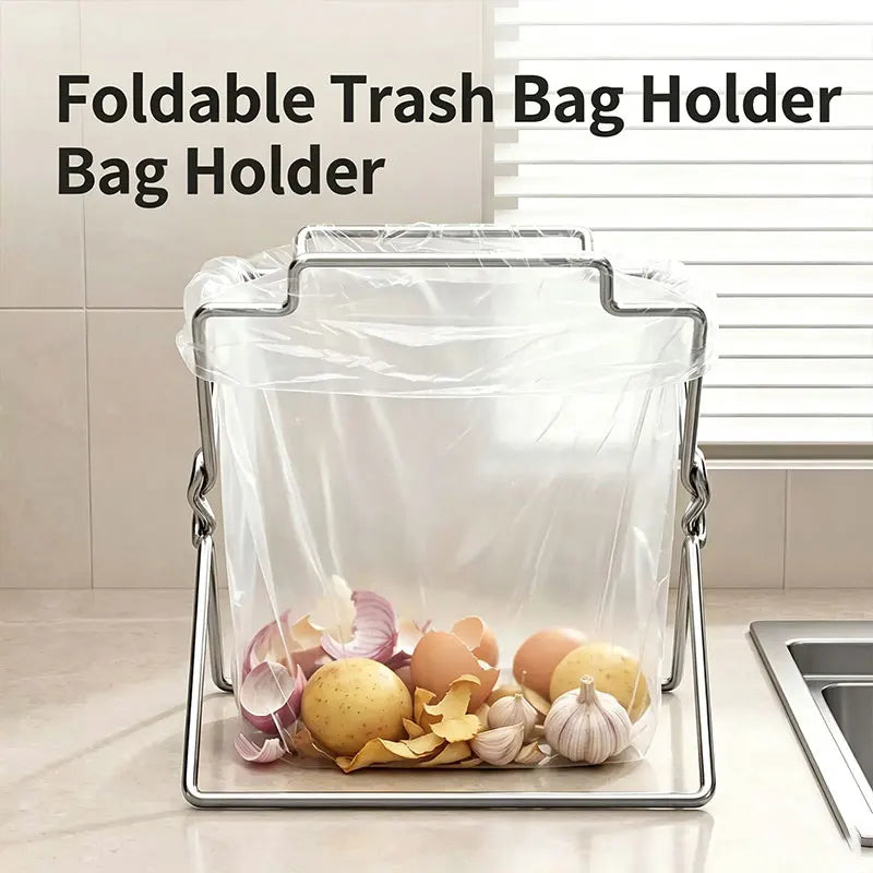 Collapsible Countertop Trash Bag Stand