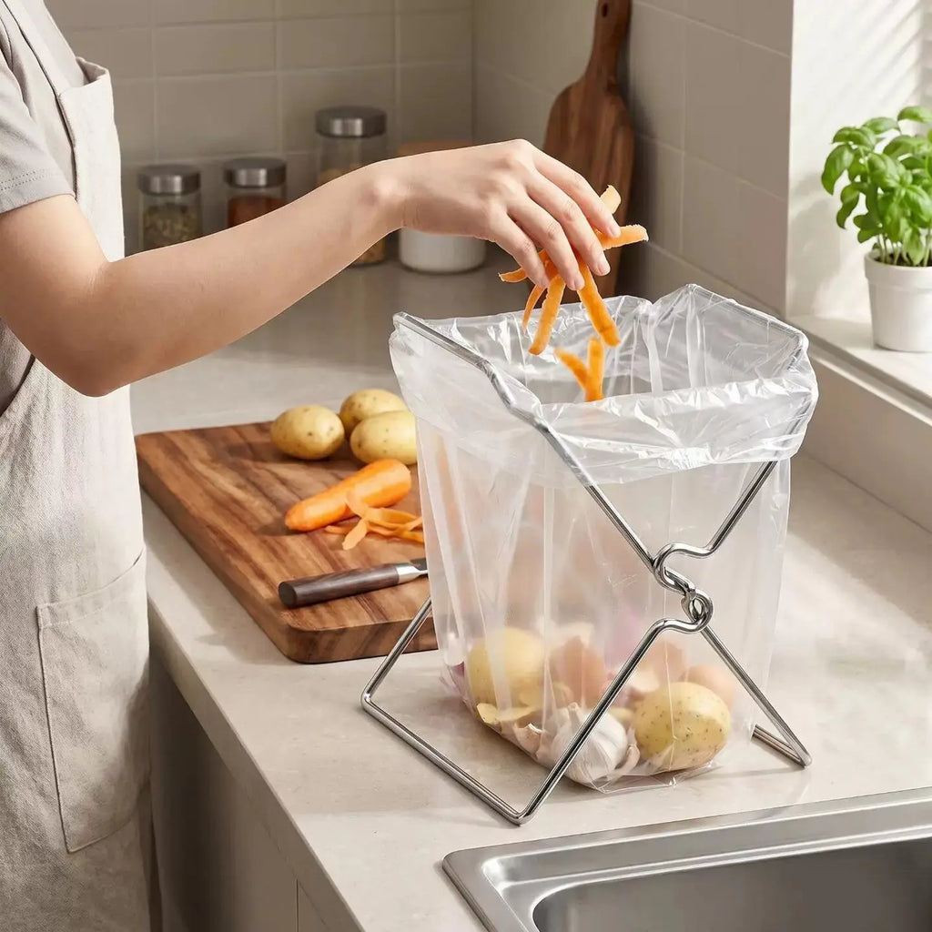 Collapsible Countertop Trash Bag Stand