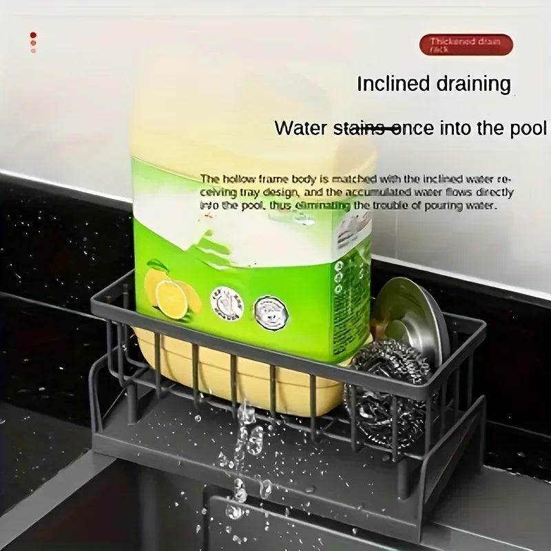 Drill-Free Sink Organizer Shelf