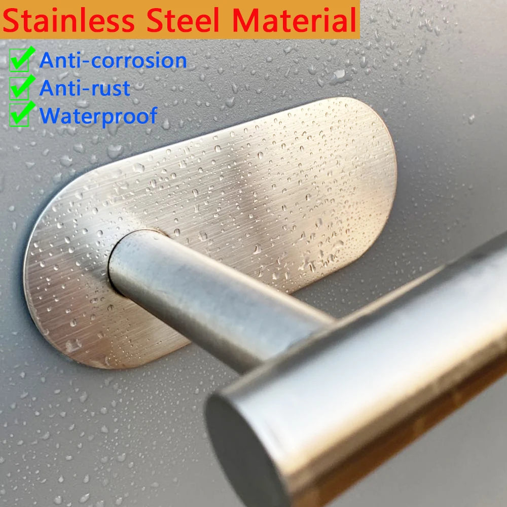 Self-Adhesive Toilet Paper Holder with Shelf