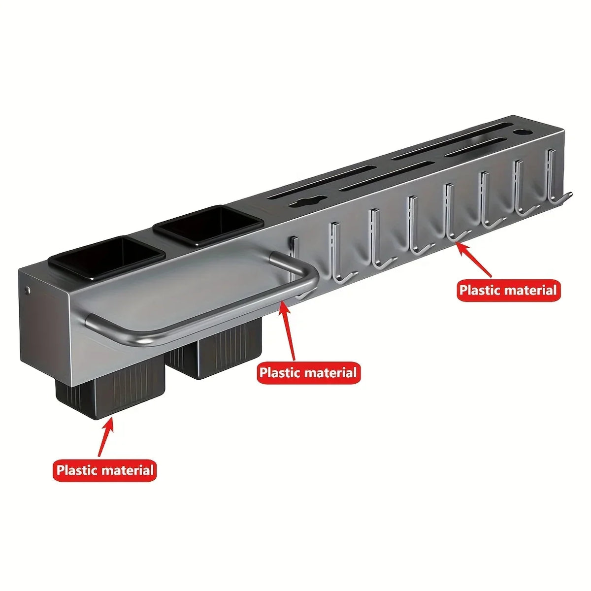 Heavy-Duty Wall-Mounted Kitchen Organizer