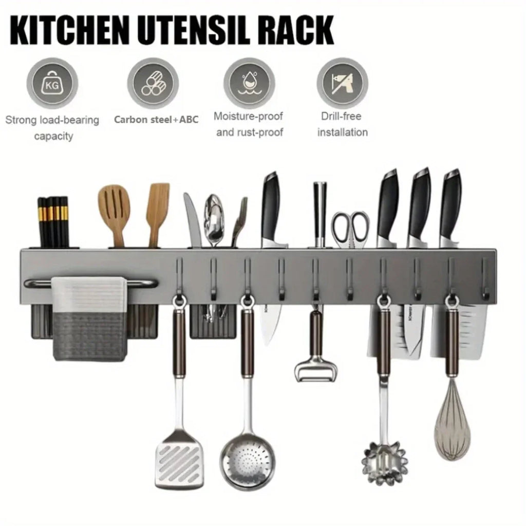 Heavy-Duty Wall-Mounted Kitchen Organizer