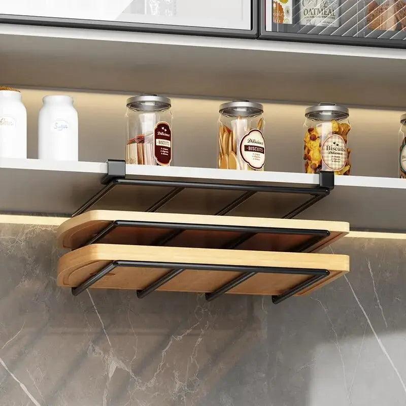 Under-Cabinet Kitchen Organizer Rack