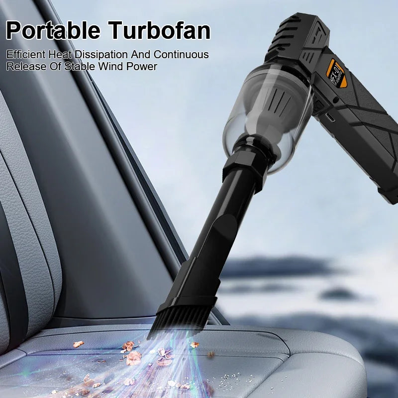 9000000RPH Turbo Jet Blower Violent Brushless Motor USB Rechargeable LED Light Portable Electric Air Duster for Car/PC Cleaning