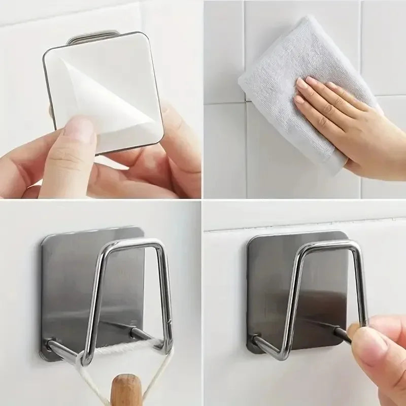 Self-Adhesive Sink Drain Rack