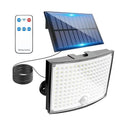 High Brightness 50W Solar Street Light Outdoor Flood Light with Remote & Reflector Security Spotlight for Garden, Patio, Pathway
