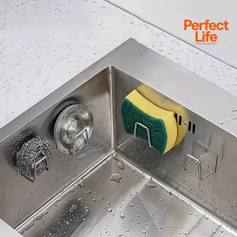 Self-Adhesive Sink Drain Rack