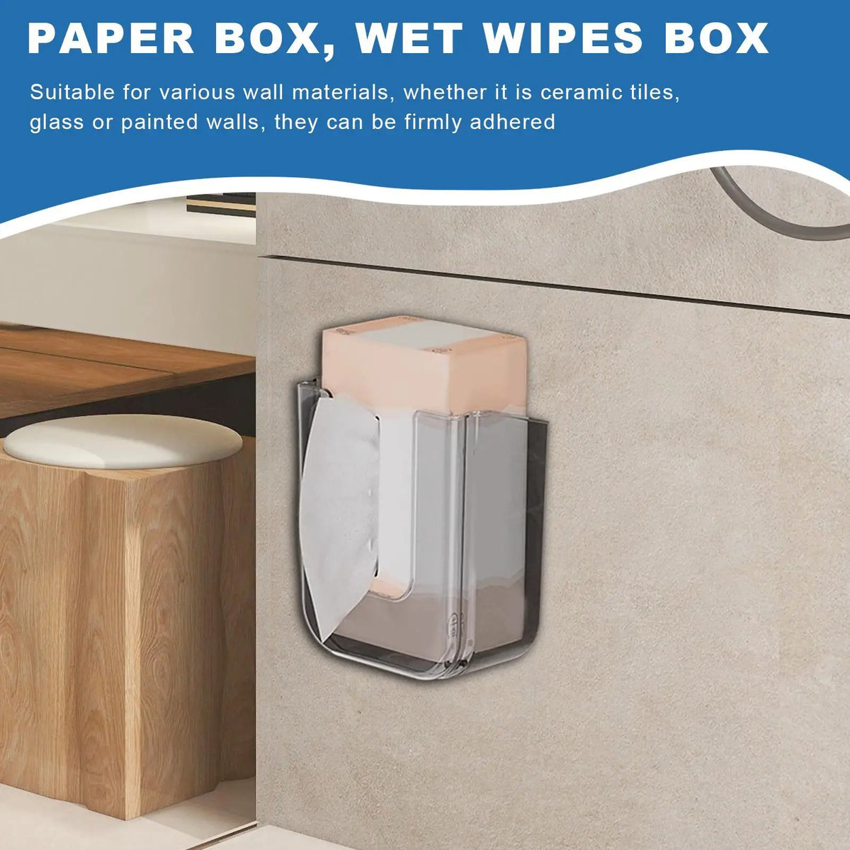 Wall-Mounted Wipe Holder & Dispenser
