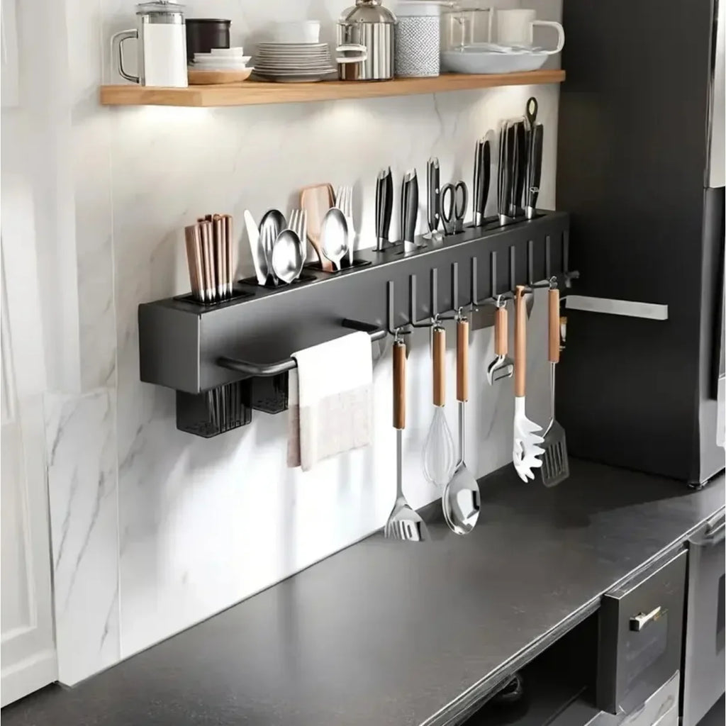 Heavy-Duty Wall-Mounted Kitchen Organizer