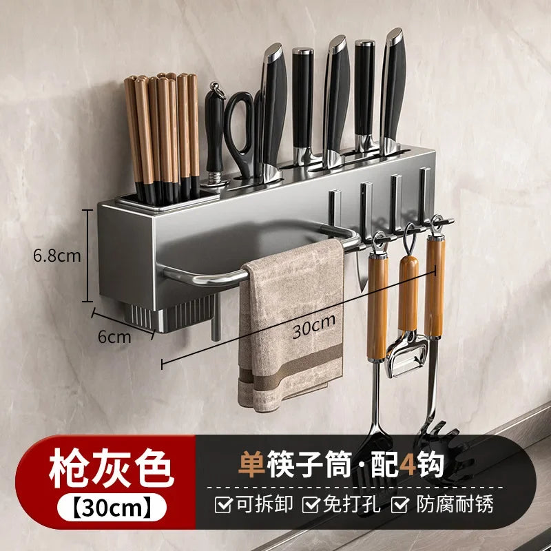 Heavy-Duty Wall-Mounted Kitchen Organizer