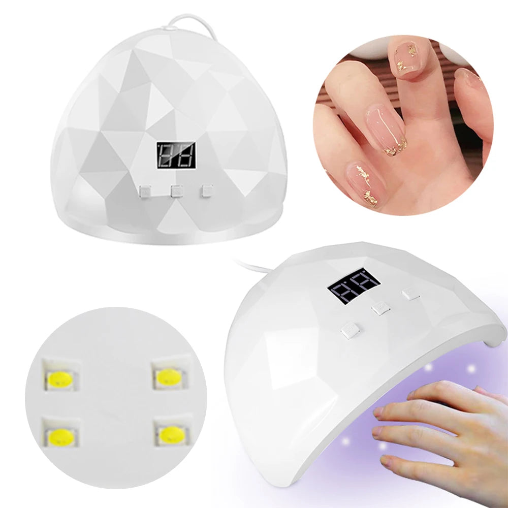 Nail Dryer Lamp UV Light for Nails Eyes Protection UV Lamp for Gel Nails Gel Nail Polish Curing Dryer Home Salon Tool