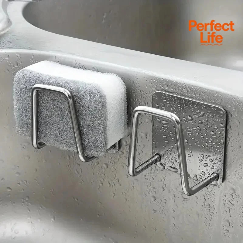 Self-Adhesive Sink Drain Rack