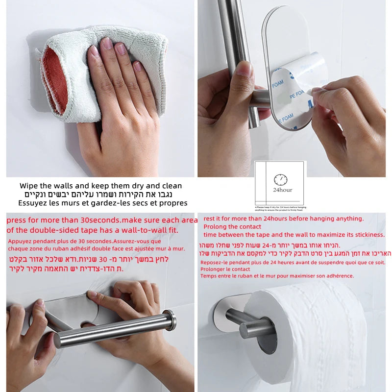 No-Drill Paper Towel Holder