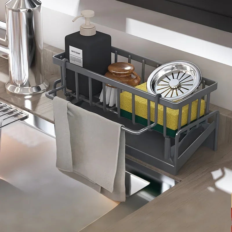 Drill-Free Sink Organizer Shelf