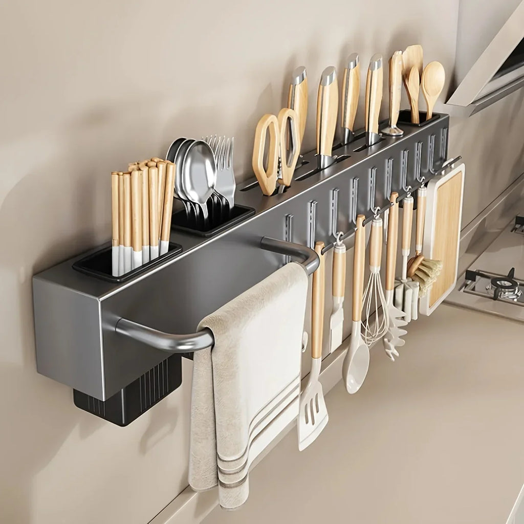 Heavy-Duty Wall-Mounted Kitchen Organizer