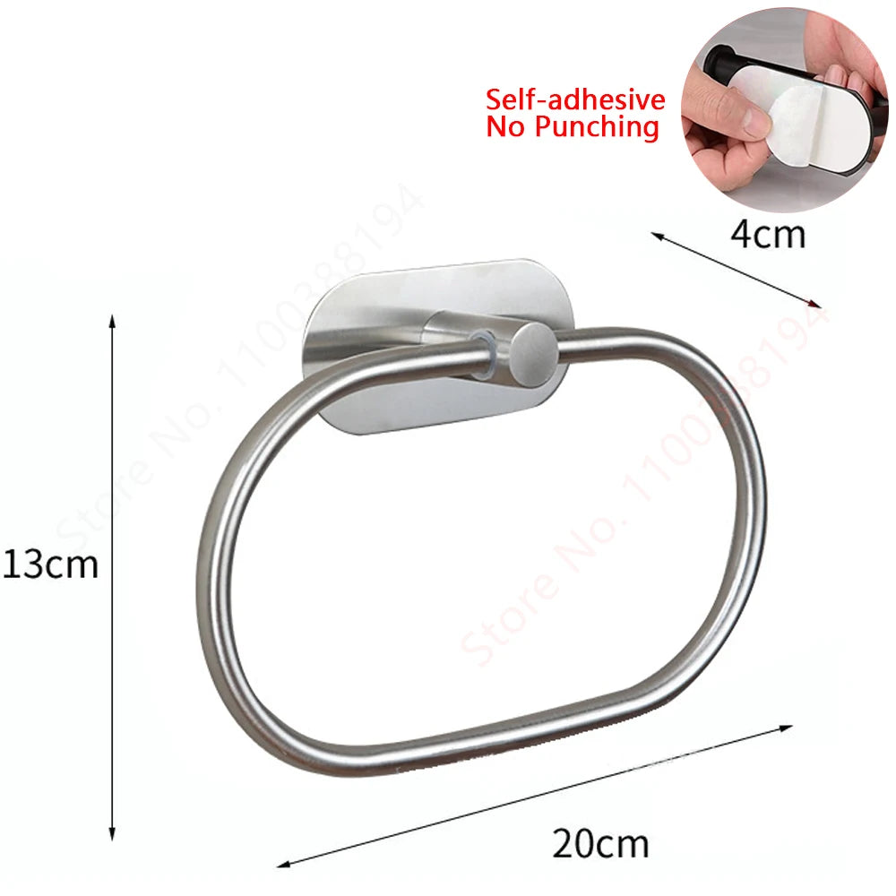 Self-Adhesive Toilet Paper Holder with Shelf
