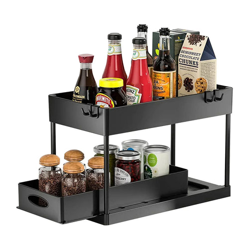 2-Tier Sliding Under-Sink Organizer