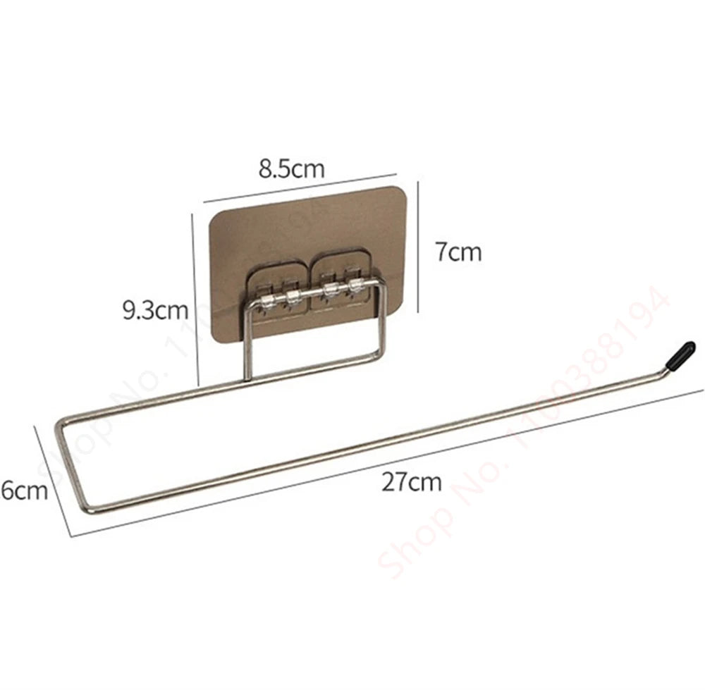 Self-Adhesive Toilet Paper Holder with Shelf